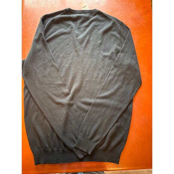 J.Crew Mercantile Men’s Black Wool Blend V-Neck Sweater Large Tall LT - Picture 8 of 8